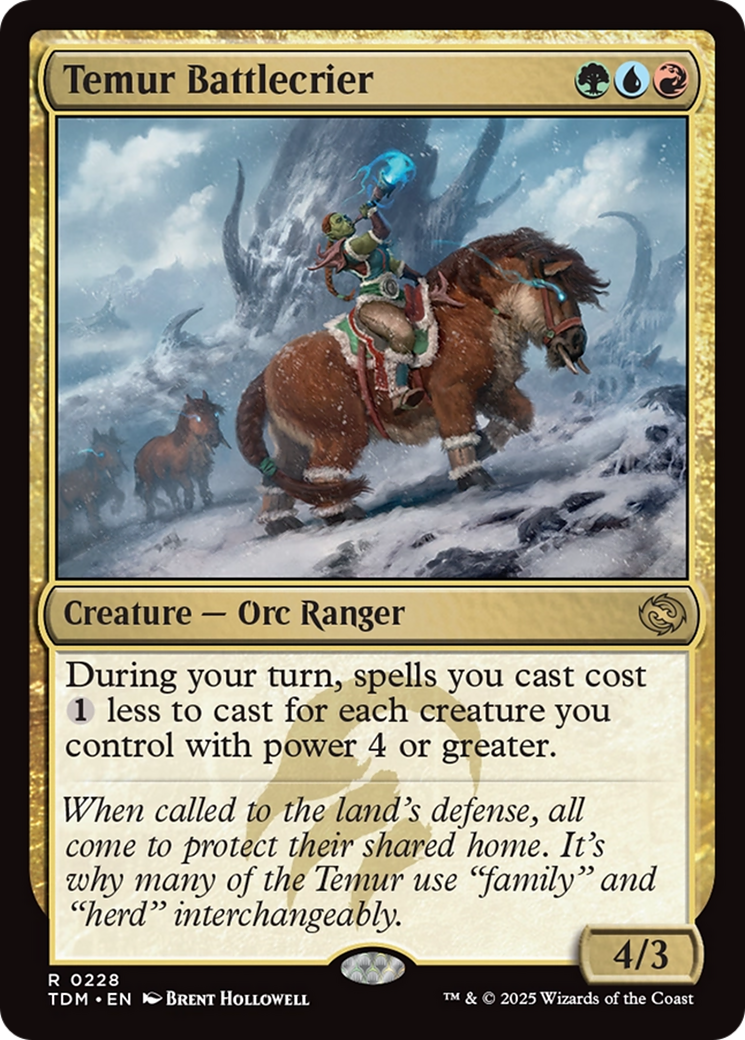 Temur Battlecrier [Tarkir: Dragonstorm] | Deep Dive Games St. Marys