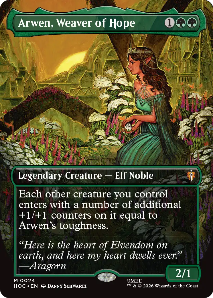 Arwen, Weaver of Hope (Borderless) [The Hobbit: Eternal-Legal] | Deep Dive Games St. Marys