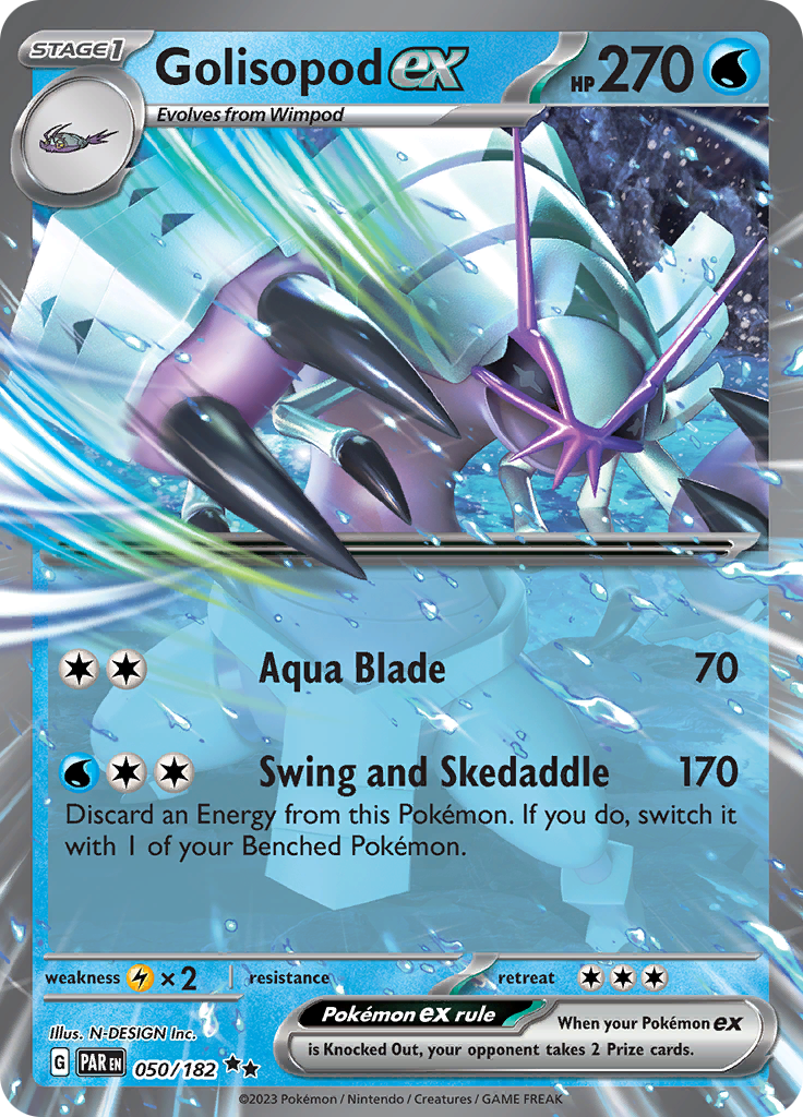 Golisopod ex (050/182) [Scarlet & Violet: Paradox Rift] | Deep Dive Games St. Marys