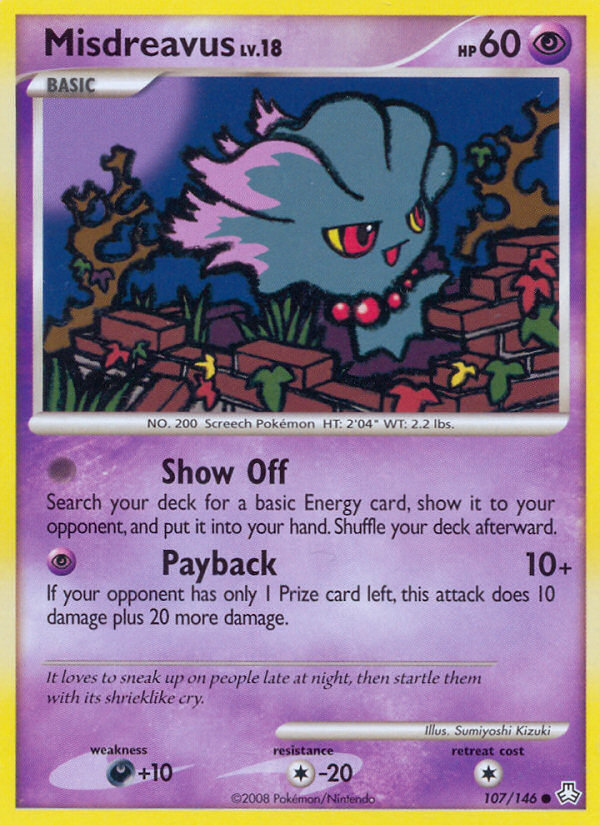Misdreavus (107/146) [Diamond & Pearl: Legends Awakened] | Deep Dive Games St. Marys