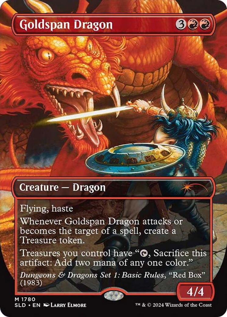 Goldspan Dragon (Rainbow Foil) [Secret Lair Drop Series] | Deep Dive Games St. Marys