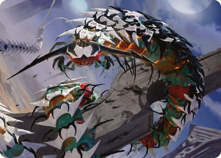 Atraxa's Skitterfang Art Card [Phyrexia: All Will Be One Art Series] | Deep Dive Games St. Marys