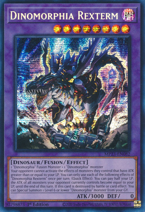 Dinomorphia Rexterm [MP23-EN082] Prismatic Secret Rare | Deep Dive Games St. Marys