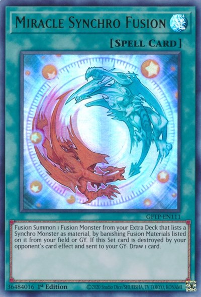 Miracle Synchro Fusion [GFTP-EN111] Ultra Rare | Deep Dive Games St. Marys