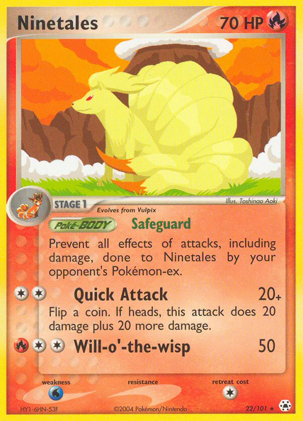 Ninetales (22/101) [EX: Hidden Legends] | Deep Dive Games St. Marys