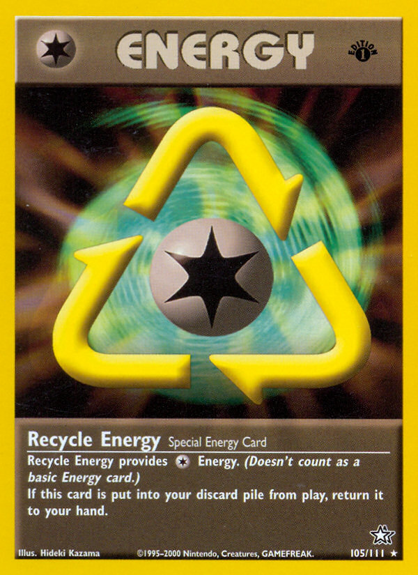 Recycle Energy (105/111) [Neo Genesis 1st Edition] | Deep Dive Games St. Marys