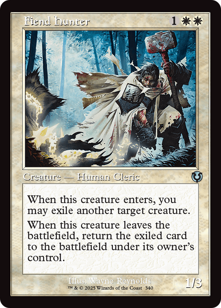 Fiend Hunter (Retro Frame) [Innistrad Remastered] | Deep Dive Games St. Marys