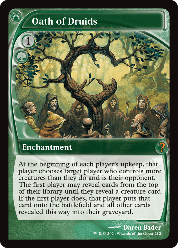 Oath of Druids (Future Sight) [Mystery Booster 2] | Deep Dive Games St. Marys