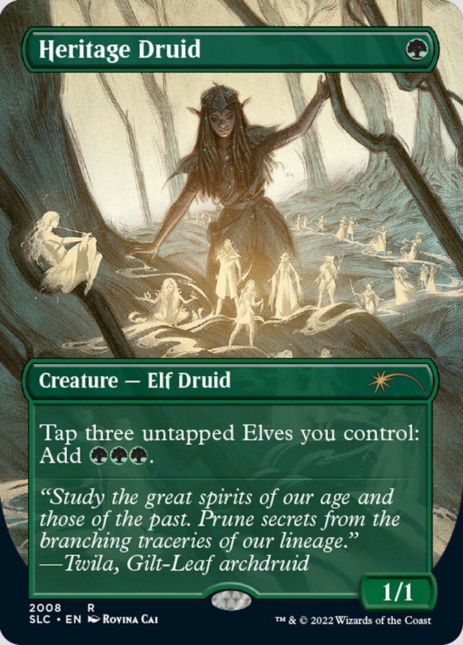 Heritage Druid (Borderless) [Secret Lair Countdown Kit] | Deep Dive Games St. Marys