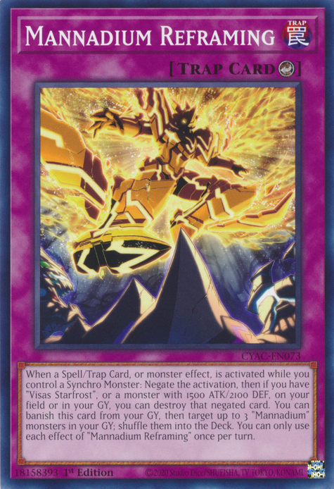 Mannadium Reframing [CYAC-EN073] Common | Deep Dive Games St. Marys