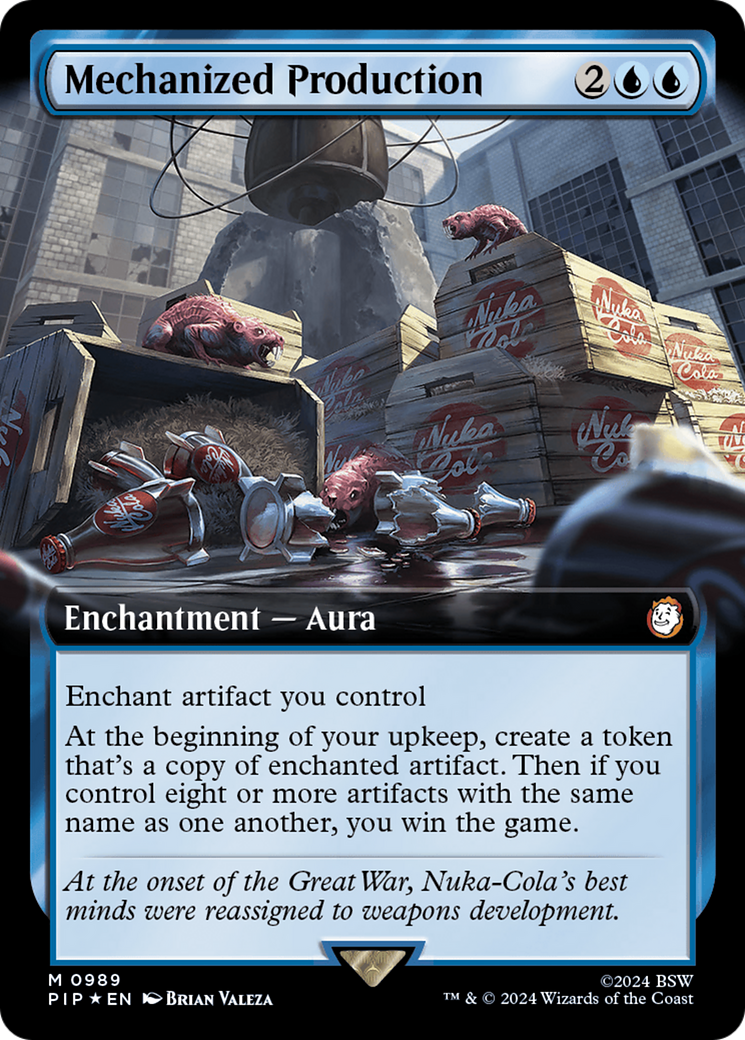 Mechanized Production (Extended Art) (Surge Foil) [Fallout] | Deep Dive Games St. Marys