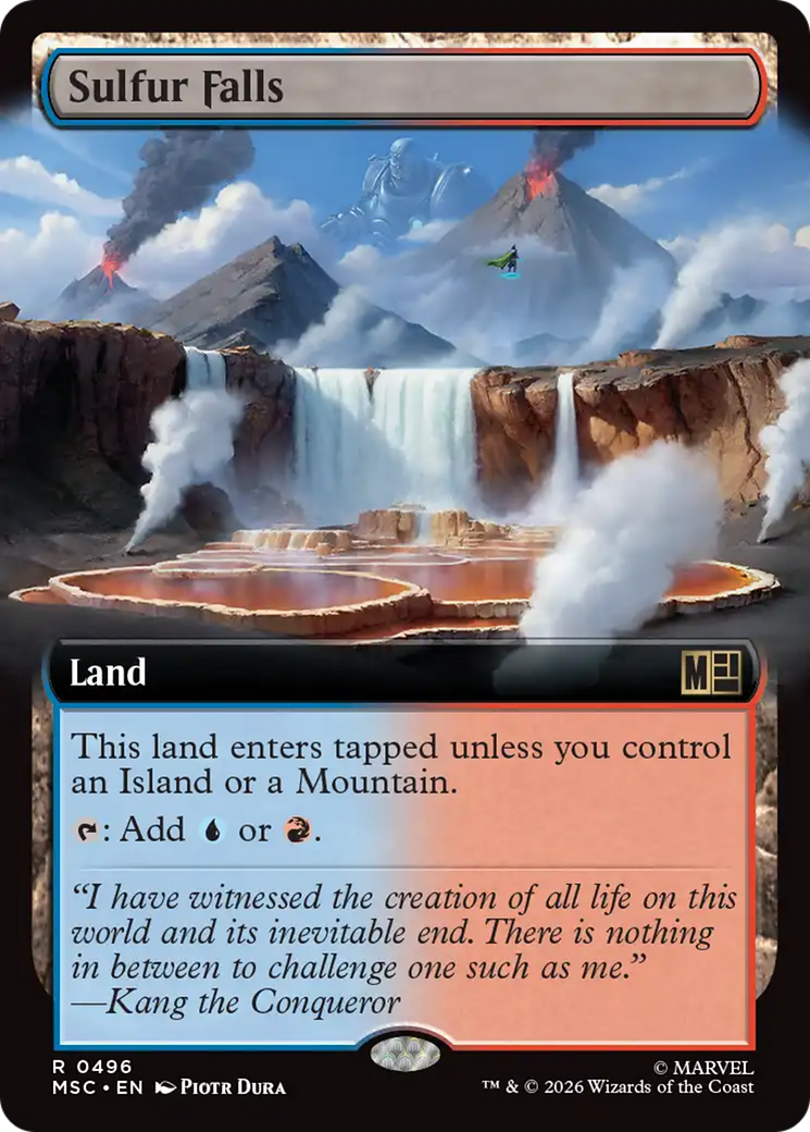 Sulfur Falls (Extended Art) [Marvel Super Heroes Commander] | Deep Dive Games St. Marys