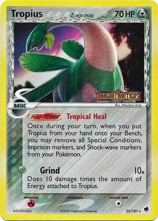 Tropius (23/101) (Delta Species) (Stamped) [EX: Dragon Frontiers] | Deep Dive Games St. Marys
