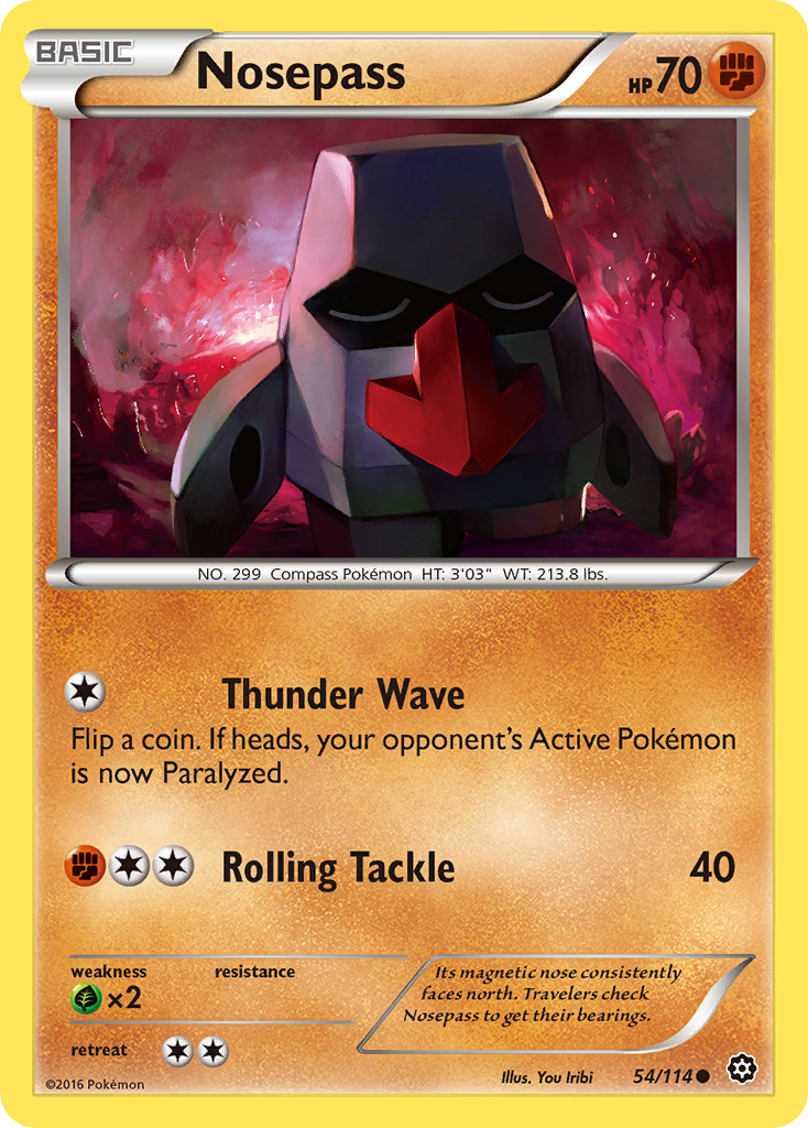 Nosepass (54/114) [XY: Steam Siege] | Deep Dive Games St. Marys