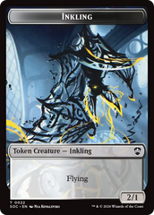 Pegasus // Inkling (0022) Double-Sided Token [Secrets of Strixhaven Commander Tokens] | Deep Dive Games St. Marys
