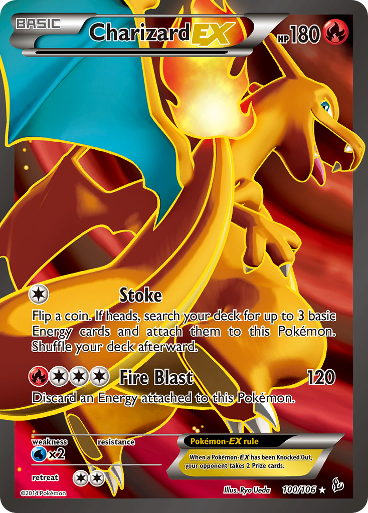 Charizard EX (100/106) [XY: Flashfire] | Deep Dive Games St. Marys