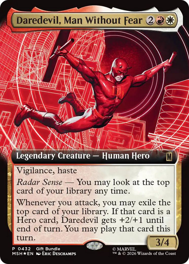 Daredevil, Man Without Fear (Extended Art) [Marvel Super Heroes Promos] | Deep Dive Games St. Marys