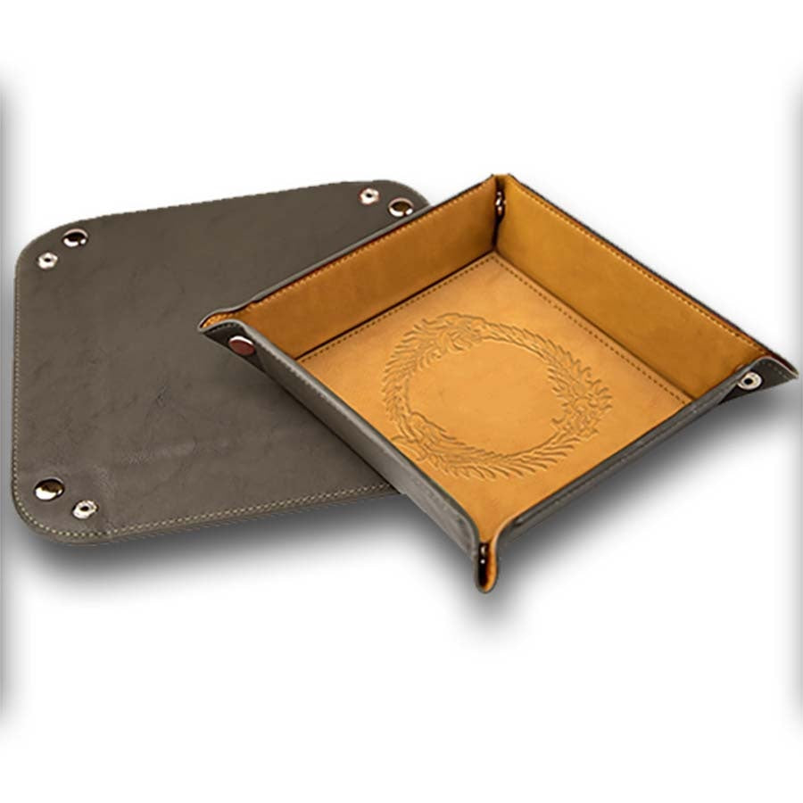 BONDED LEATHER CONTROL 'UR ROLL DICE TRAY: THE ELDER SCROLLS | Deep Dive Games St. Marys