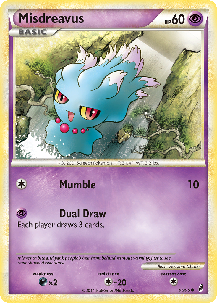 Misdreavus (65/95) [HeartGold & SoulSilver: Call of Legends] | Deep Dive Games St. Marys