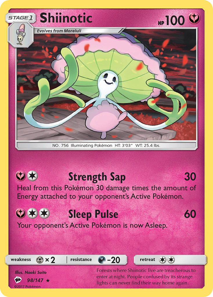 Shiinotic (98/147) [Sun & Moon: Burning Shadows] | Deep Dive Games St. Marys