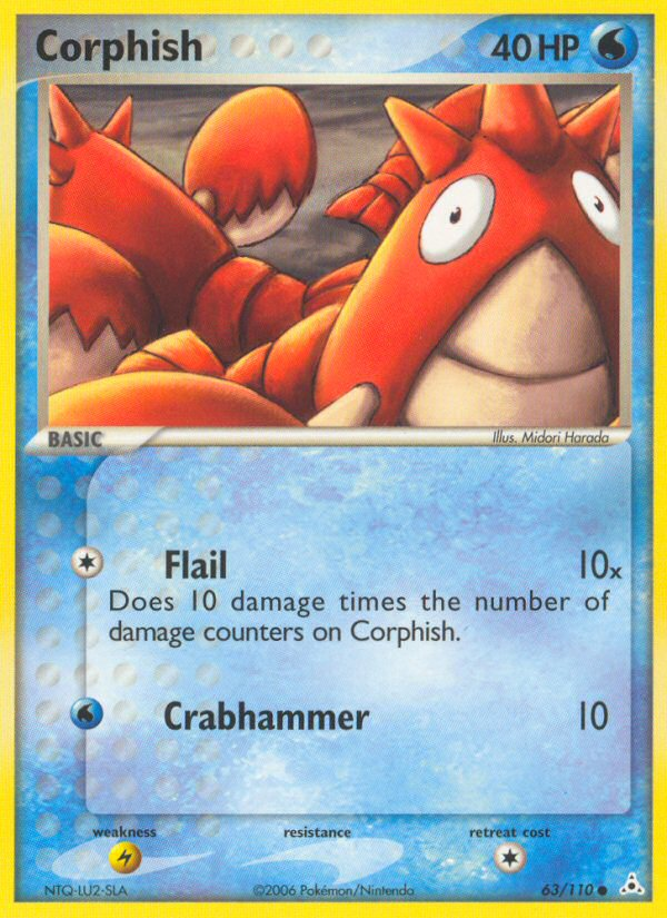 Corphish (63/110) [EX: Holon Phantoms] | Deep Dive Games St. Marys