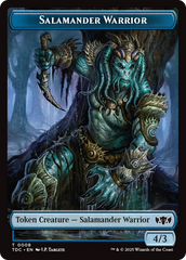 Salamander Warrior // Zombie Druid Double-Sided Token [Tarkir: Dragonstorm Commander Tokens] | Deep Dive Games St. Marys