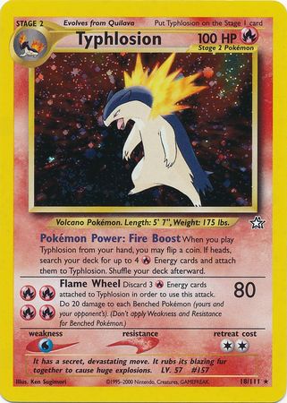 Typhlosion (18/111) [Neo Genesis Unlimited] | Deep Dive Games St. Marys