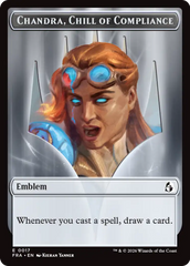 Chandra, Chill of Compliance // Chandra, Torch of Defiance Double-Sided Token [Reality Fracture Tokens] | Deep Dive Games St. Marys