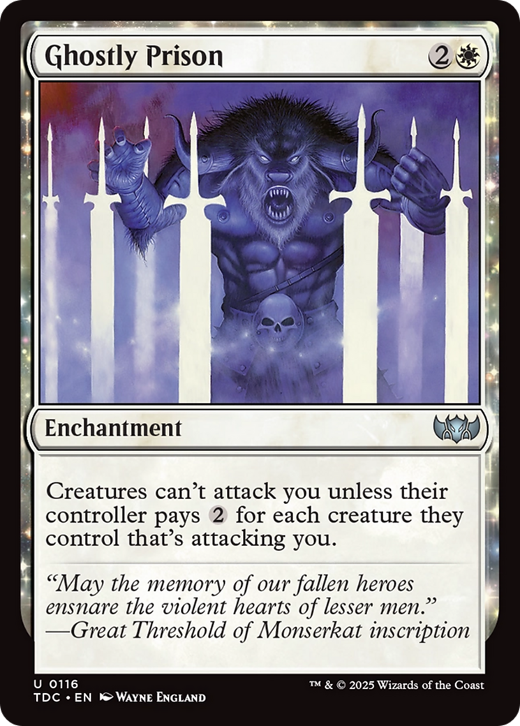 Ghostly Prison [Tarkir: Dragonstorm Commander] | Deep Dive Games St. Marys