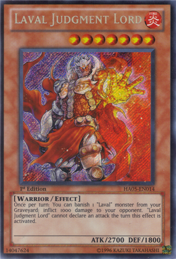 Laval Judgment Lord [HA05-EN014] Secret Rare | Deep Dive Games St. Marys