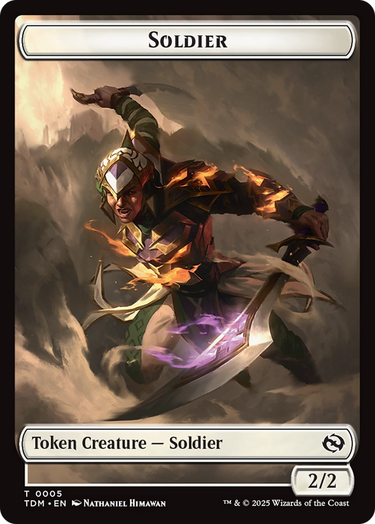 Goblin // Solider (0004) Double-Sided Token [Tarkir: Dragonstorm Commander Tokens] | Deep Dive Games St. Marys