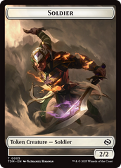Goblin // Solider (0004) Double-Sided Token [Tarkir: Dragonstorm Commander Tokens] | Deep Dive Games St. Marys