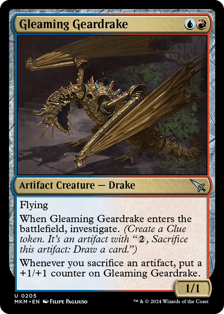 Gleaming Geardrake [Murders at Karlov Manor] | Deep Dive Games St. Marys