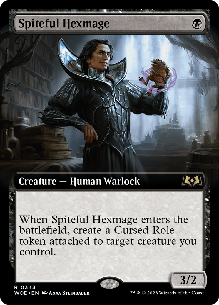 Spiteful Hexmage (Extended Art) [Wilds of Eldraine] | Deep Dive Games St. Marys