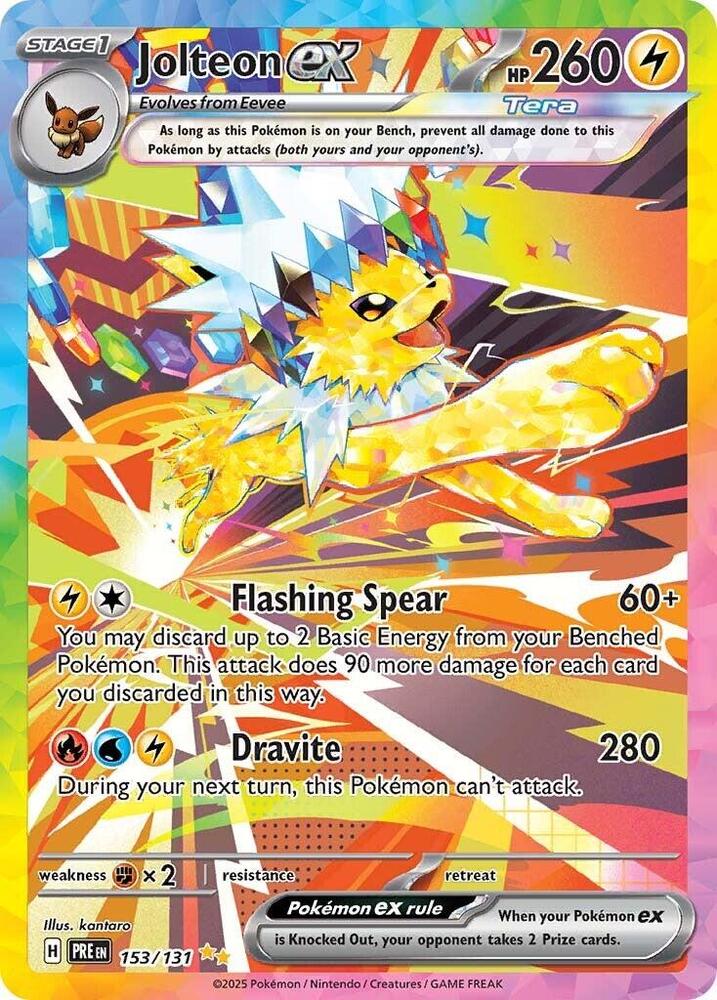 Jolteon ex (153/131) [Scarlet & Violet: Prismatic Evolutions] | Deep Dive Games St. Marys