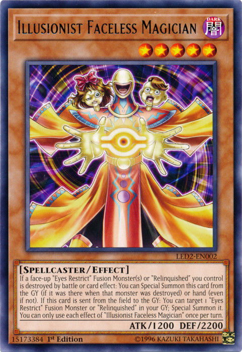 Illusionist Faceless Magician [LED2-EN002] Rare | Deep Dive Games St. Marys