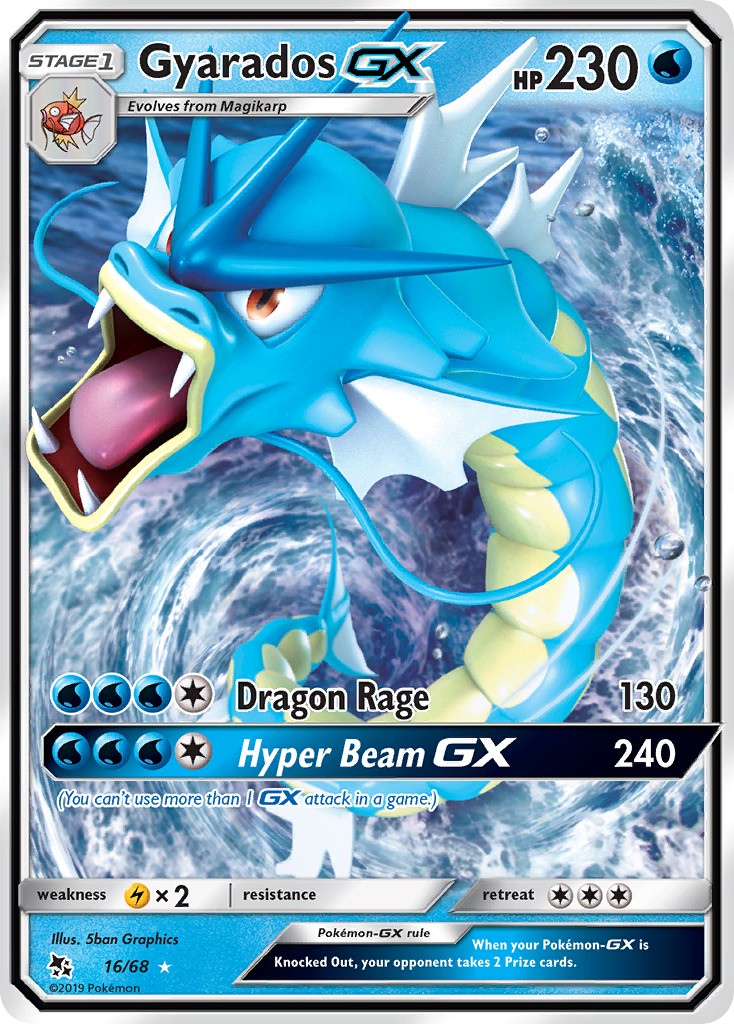 Gyarados GX (16/68) [Sun & Moon: Hidden Fates] | Deep Dive Games St. Marys