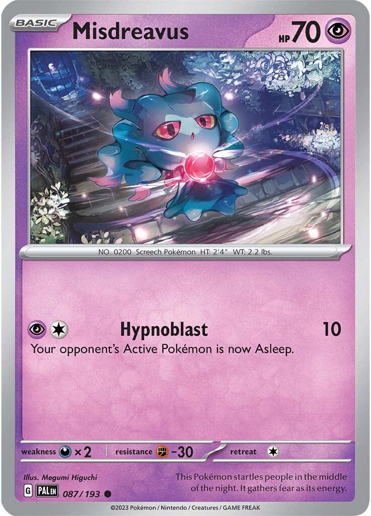 Misdreavus (087/193) [Scarlet & Violet: Paldea Evolved] | Deep Dive Games St. Marys