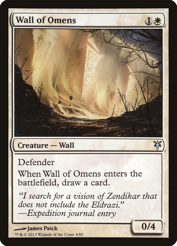 Wall of Omens [Duel Decks: Sorin vs. Tibalt] | Deep Dive Games St. Marys