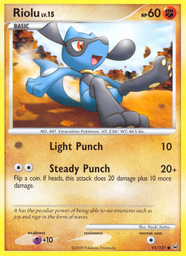 Riolu (91/127) [Platinum: Base Set] | Deep Dive Games St. Marys