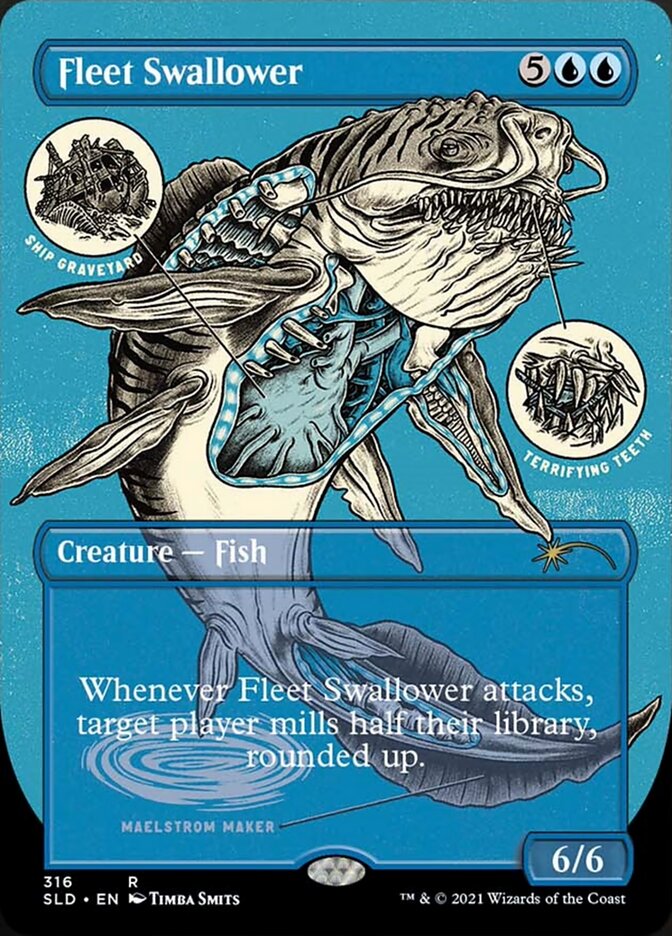 Fleet Swallower (Borderless Foil Etched) [Secret Lair Drop Series] | Deep Dive Games St. Marys