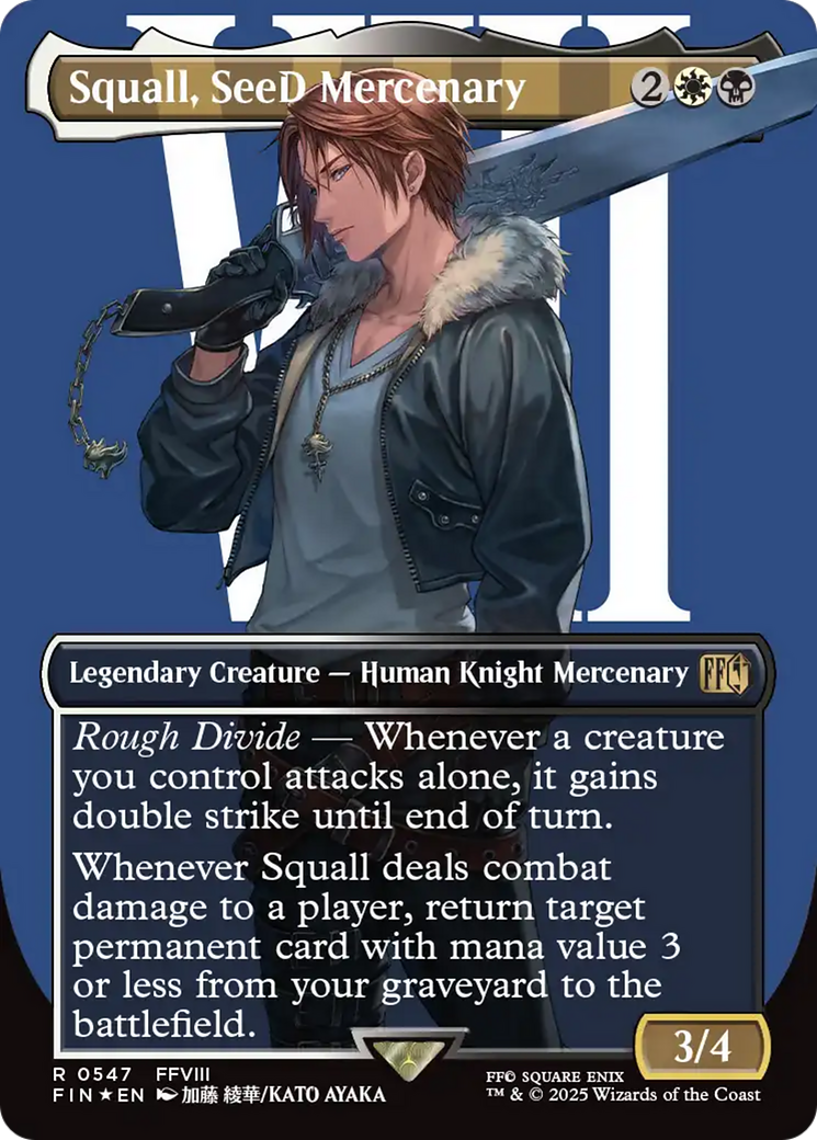 Squall, SeeD Mercenary (Borderless) (Surge Foil) [FINAL FANTASY] | Deep Dive Games St. Marys