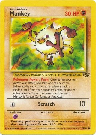 Mankey (55/64) [Jungle Unlimited] | Deep Dive Games St. Marys