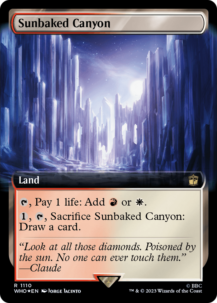 Sunbaked Canyon (Extended Art) (Surge Foil) [Doctor Who] | Deep Dive Games St. Marys