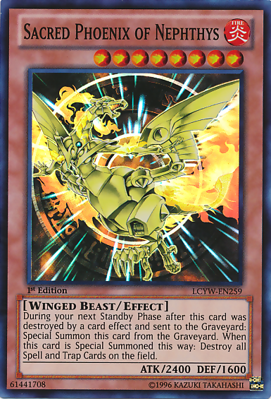 Sacred Phoenix of Nephthys [LCYW-EN259] Super Rare | Deep Dive Games St. Marys
