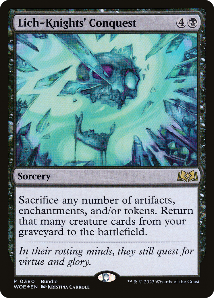 Lich-Knights' Conquest (Bundle) [Wilds of Eldraine Promos] | Deep Dive Games St. Marys