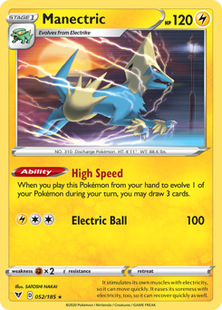 Manectric (052/185) [Sword & Shield: Vivid Voltage] | Deep Dive Games St. Marys