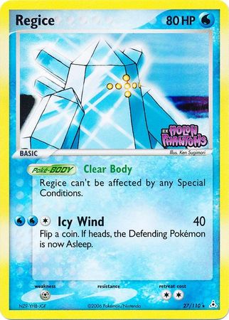 Regice (27/110) (Stamped) [EX: Holon Phantoms] | Deep Dive Games St. Marys