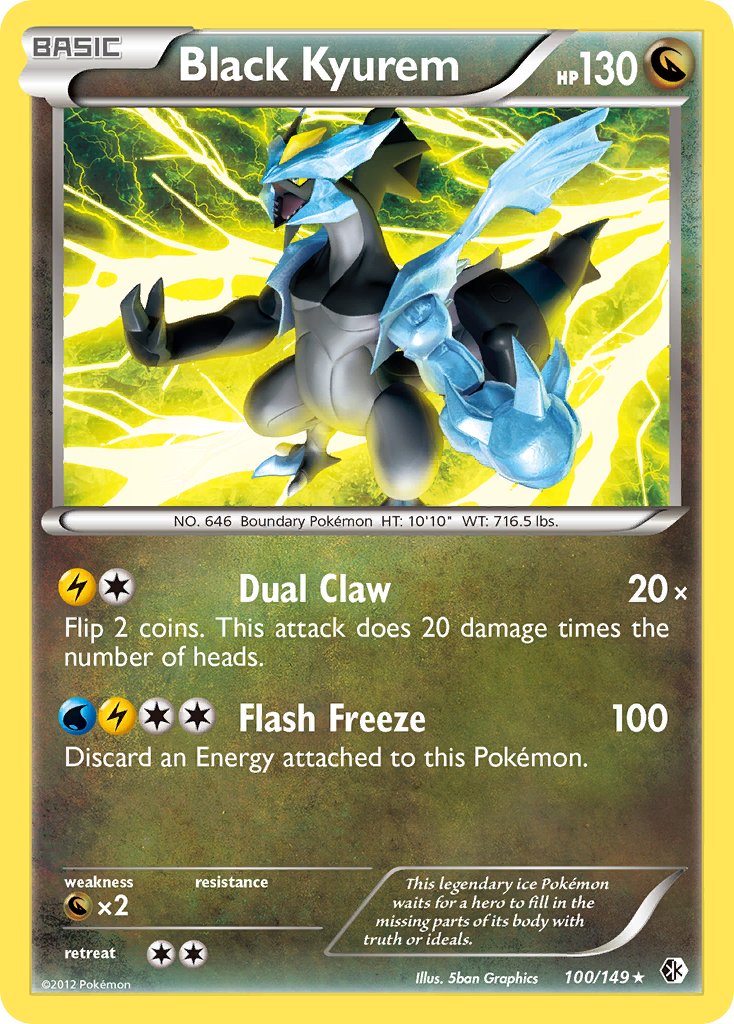 Black Kyurem (100/149) (Theme Deck Exclusive) [Black & White: Boundaries Crossed] | Deep Dive Games St. Marys