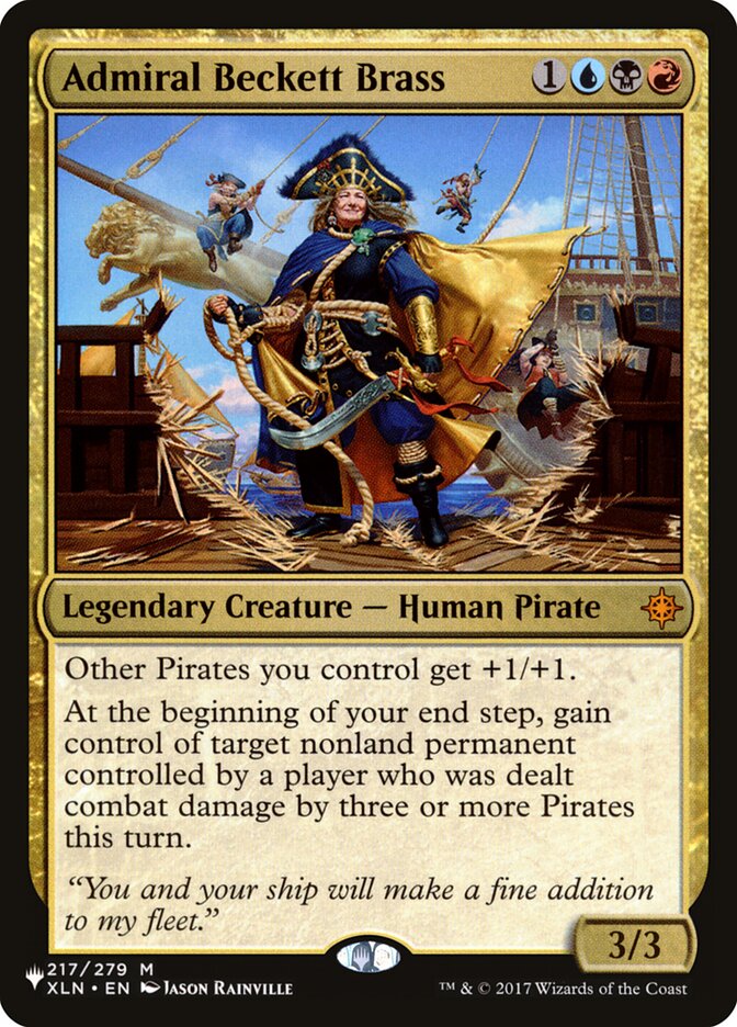 Admiral Beckett Brass [The List] | Deep Dive Games St. Marys
